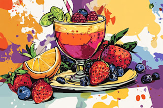 food pop art of your food pop art