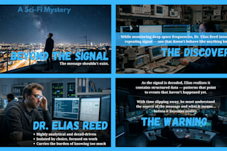 create a stunning cinematic film pitch deck for your movie