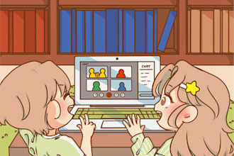 create custom children story book illustration