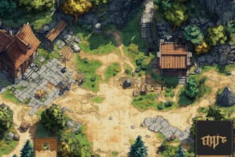 design hand drawn artistic maps with unique style