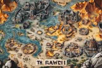 draw stylized cartoon maps for fun and creative projects
