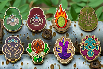 make a personalized enamel pin design