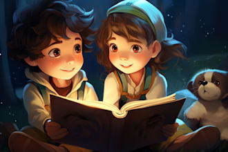 illustrate children story book illustration, story book