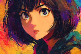 paint an amazing anime art illustration for you