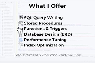 optimize sql queries and improve database performance