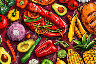 design food pop art of your food pop art