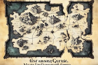 create realistic fantasy terrain and geography maps