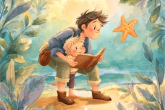design children book illustration and children book cover