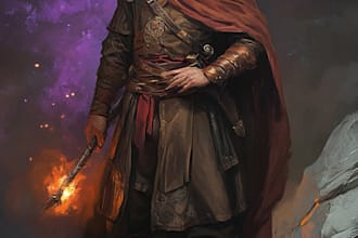 fantasy dnd character illustration