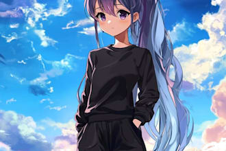 create anime character design