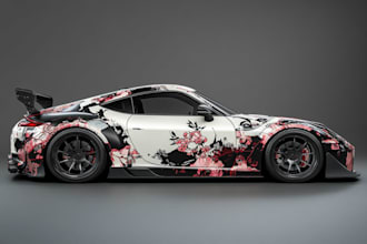 design high quality car wrap and vehicle wrap