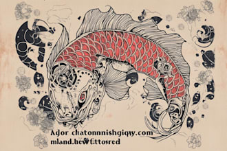 create illustrations in traditional tattoo or vintage design