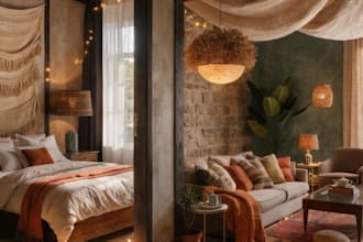 interior design for bedroom and living room