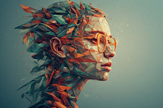 create a awesome low poly illustration for you