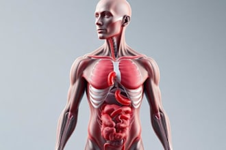 illustrate custom realistic medical art for commercial use
