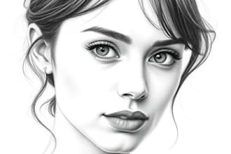 draw awesome pencil or charcoal portrait drawing