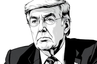 pait a gorgeous hedcut wsj portrait style from photo