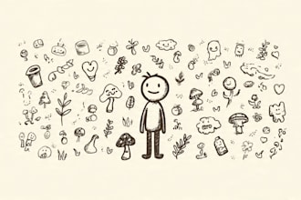 make simple doodle art profile pictures