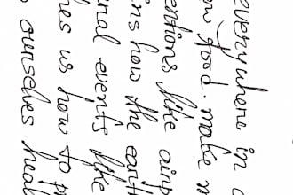write anything with my beautiful handwriting