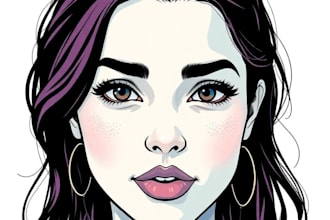 turn yourself a amazing vector cartoon portrait