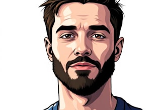 awesome drawing cartoon vector portrait art