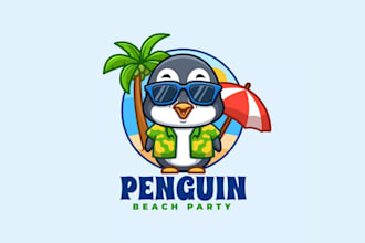 do amazing attractive beach logo design