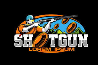 design a shooter esport gaming logo
