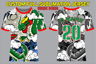 create custom sports jersey design  sublimation jersey design