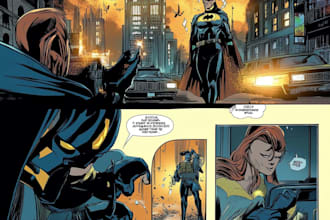 draw you dc or marvel style comic book and superhero