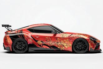 create professional car wrap vehicle wrap