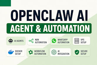 install openclaw ai agent, n8n automation, vps setup, fix openclaw bot