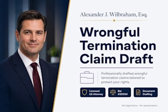 prepare your wrongful termination or civil rights legal claim