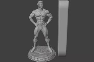 design custom 3d miniatures, 3d characters, figurines for 3d printing