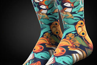 unique socks design and custom socks design
