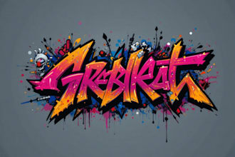 design graffiti logo, typography, street art and lettering text for your brand