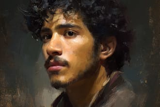 digital portrait painting, oil painting style , portrait