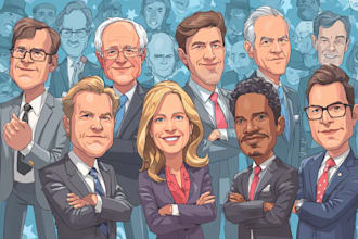 create a political or satirical cartoon