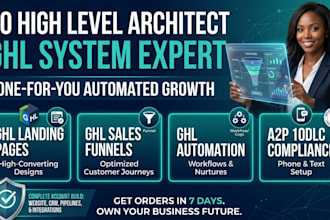 design a high converting go high level landing page and sales funnel