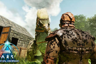 help you in ark asa with farming, building, breeding, defense, and pvp support