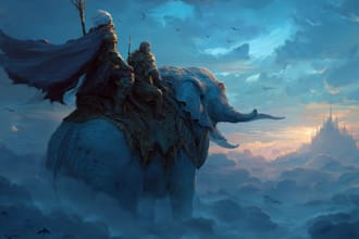 draw a fantasy sketchy illustration