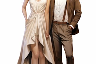 create fashion illustrations and clothing designs