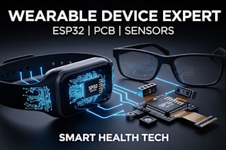 design wearable health devices using esp32, sensors and smart pcbs