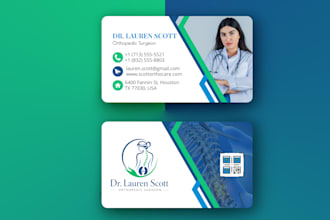 design professional modern business card