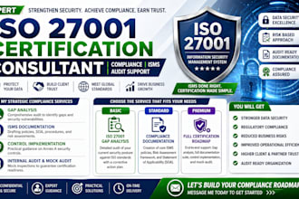 iso 27001 certification consultant compliance isms audit support