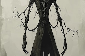 do horror character art and horror character