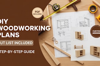create detailed DIY woodworking plans with cut list and PDF guide