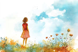 design a watercolor illustration