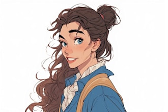 create a  disney cartoon portrait
