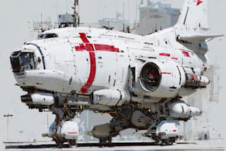 design sci fi spaceship, sci fi illustration and sci fi art