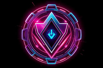 create a custom cyberpunk or futuristic or y2k logo design